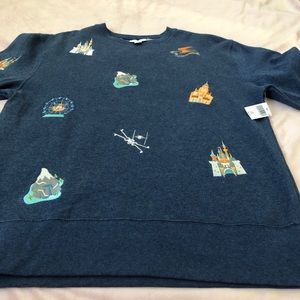 Disneyland embroidered icons sweatshirt Clearance